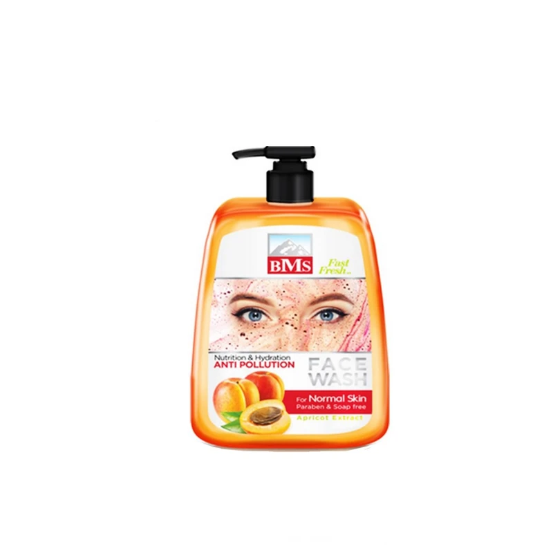 ژل شستشوی اسکرابی صورت بی‌ام‌اس زردآلو 500 میلی لیتر