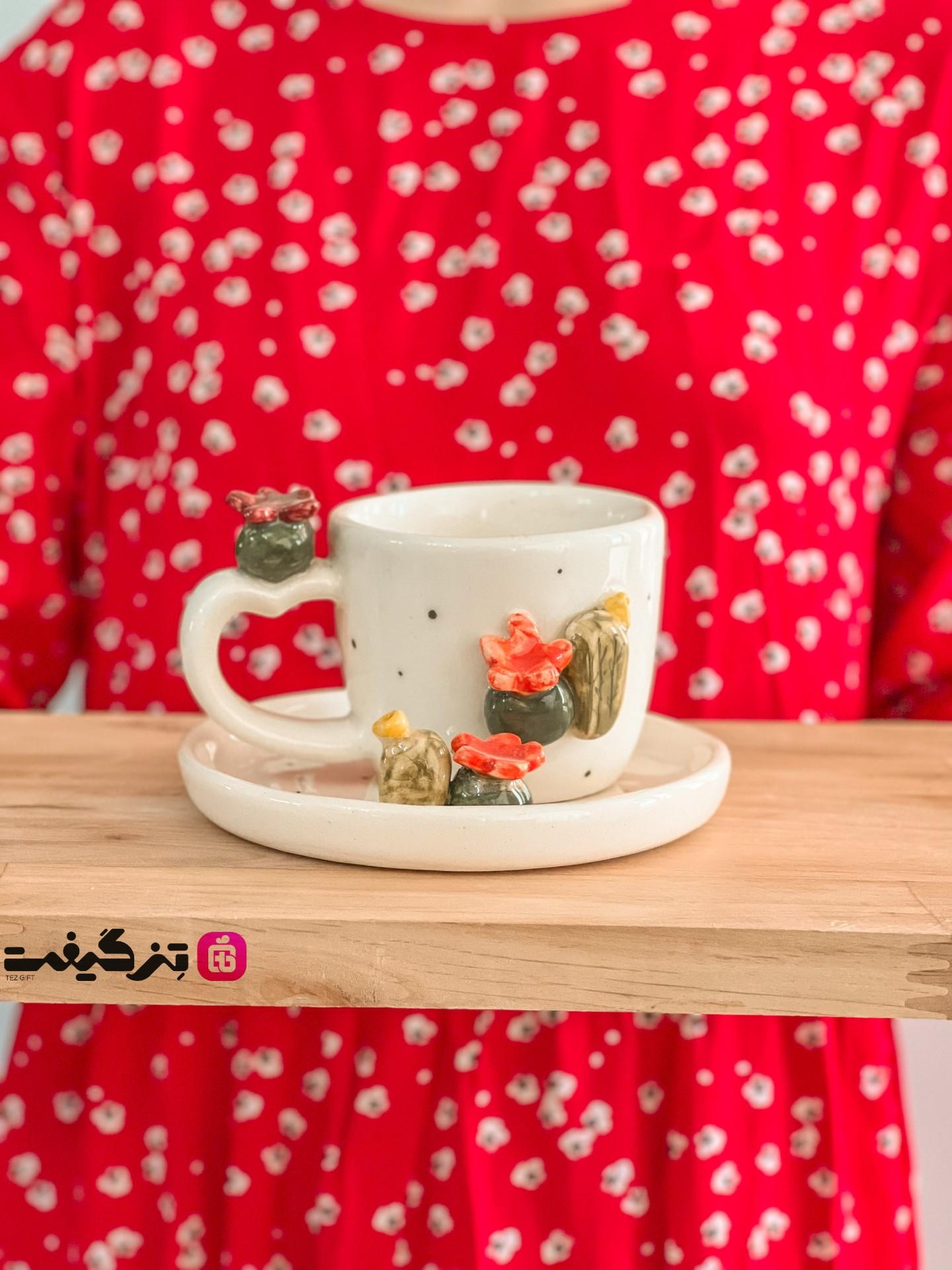ست تک نفره دست ساز سرامیکی