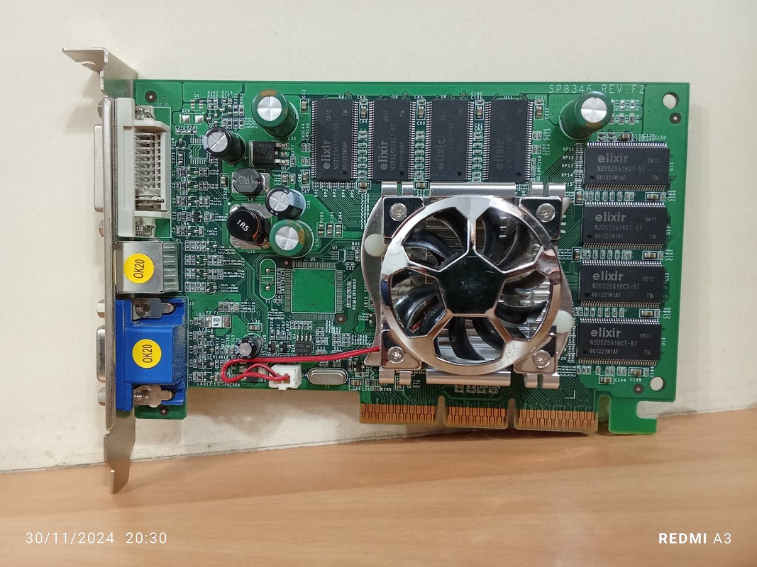 کارت گرافیک 256مگ AGPمدل NVIDIA GEFORCE FX5500 (DDR)- استوک
