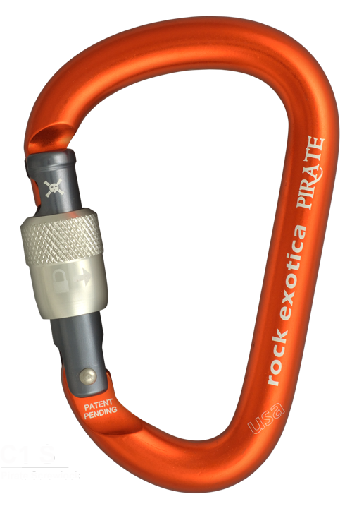 کارابین پیچ راک اگزوتیکا مدل پایرت RockExotica Pirate Screw-Lock Carabiner