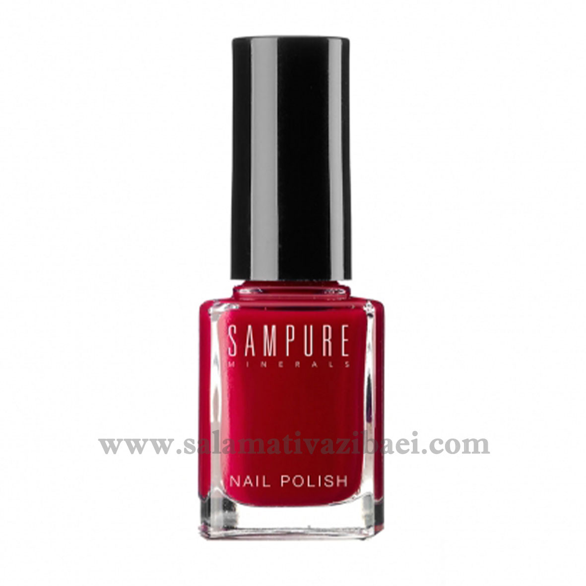 لاک ناخن براق بادوام مینرال و ارگانیک سمپیور انگلستان-SAMPURE-JUICY POMEGRANATE GLAMOROUS NAIL POLISH