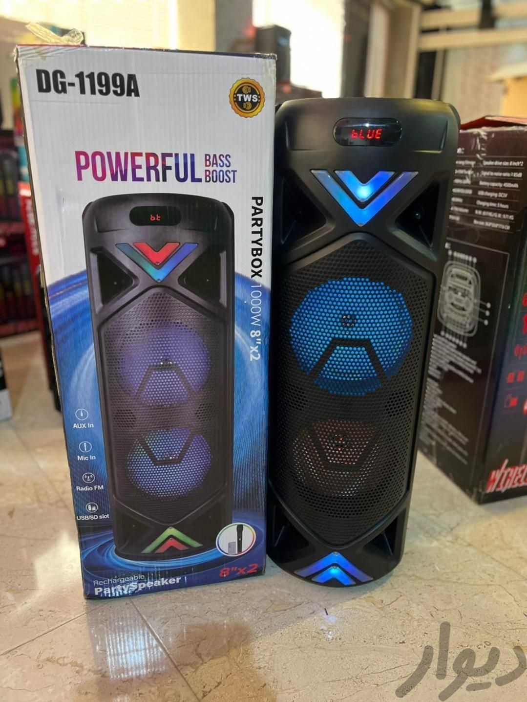 اسپیکر شارژی دی جی ولت مدل1199a ا DJ Volt model 1199a rechargeable speaker8
