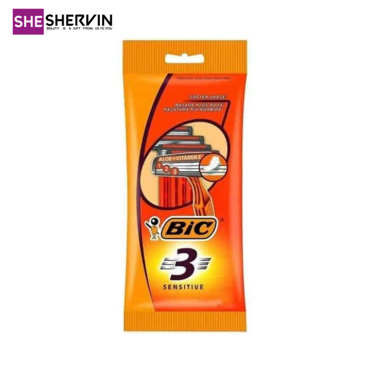 تیغ بیک سه لبه مدل 3 Sensitive بسته3 عددی