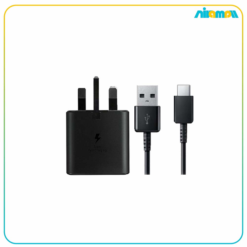 شارژر سامسونگ 15W همراه با کابل USB-A to USB- C
