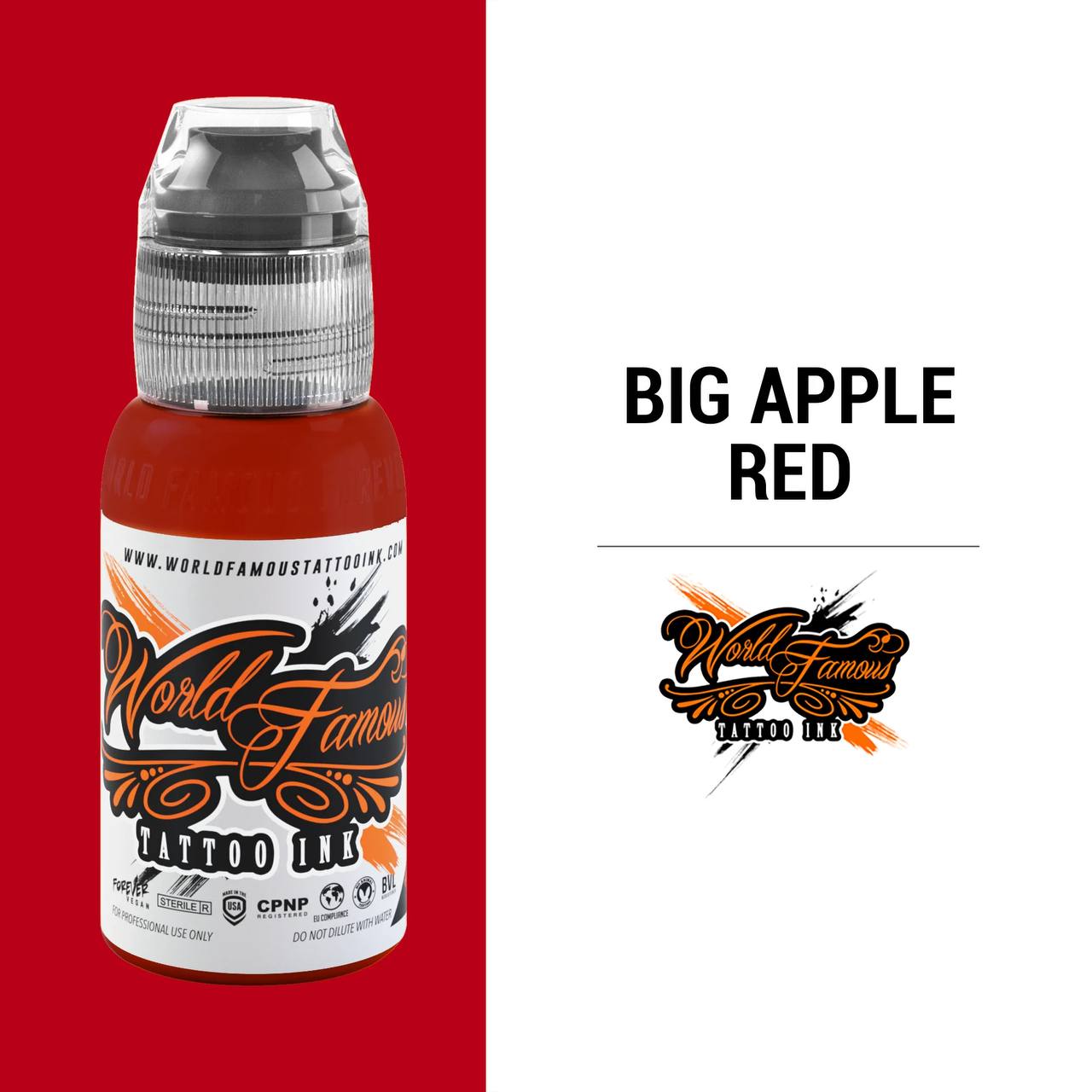رنگ تاتو ورد فیمس BIG APPLE RED