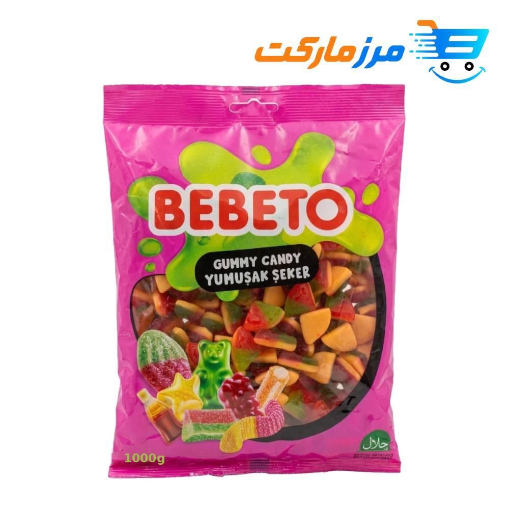 پاستیل ببتو BEBETO مدل پیتزایی 1کیلوگرمی