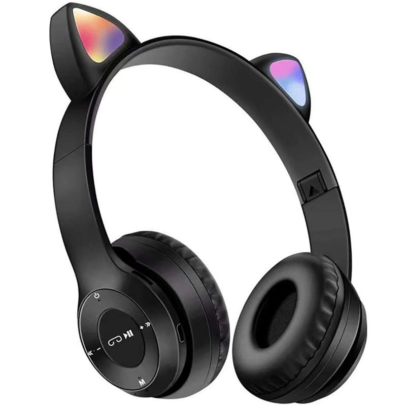 هدفون بی سیم گوش گربه ای چراغدار مدل MZ-P47