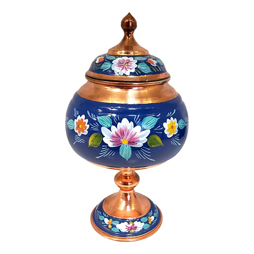 قندان میناکاری مسی مدل بوستان