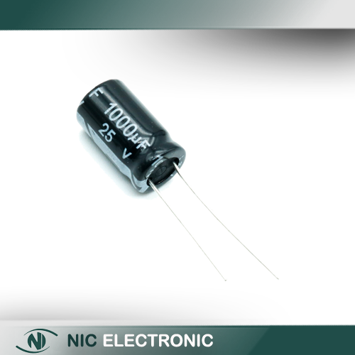 خازن الکترولیتی 1000UF25V-10X17-105C-BLACK