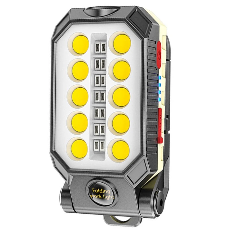 چراغ شارژی LED آهن ربایی مدل W599A