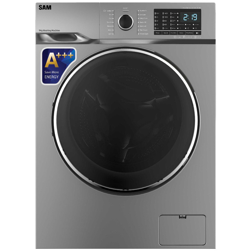 ماشین لباسشویی سام الکترونیک مدل BL-P1475/I ظرفیت 9 کیلوگرم - نقره ای_تیره