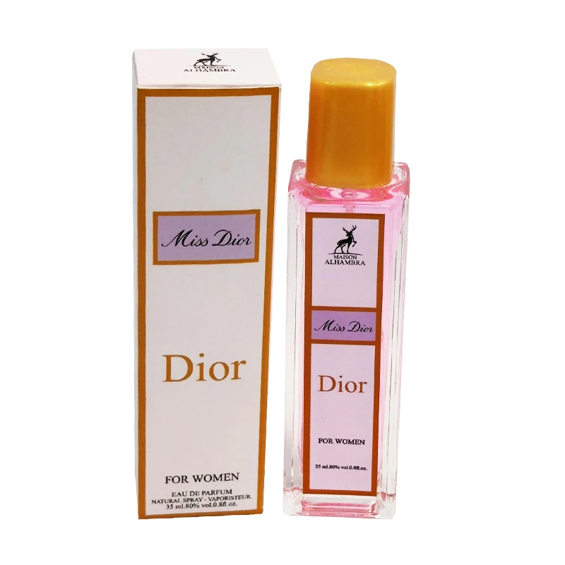 ادوپرفیوم جیبی زنانه الحمبرا مدل میس دیور(Miss Dior) حجم 35 میلیلیتر