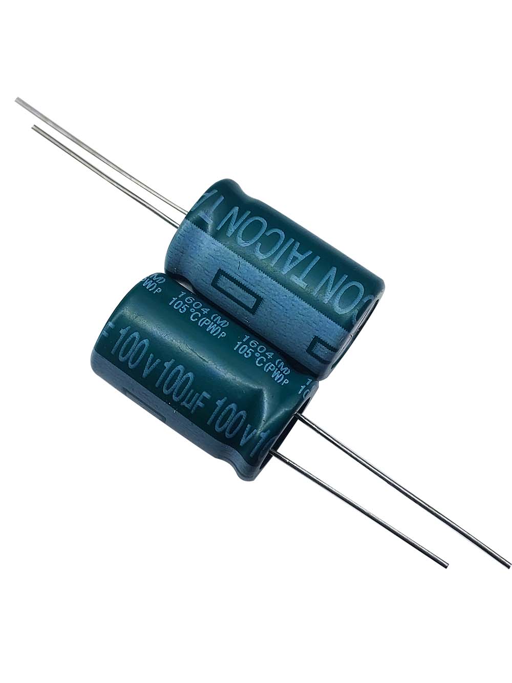 خازن الکترولیتی 100V / 100UF | TAICON PZ(PW) 12mmx20mm