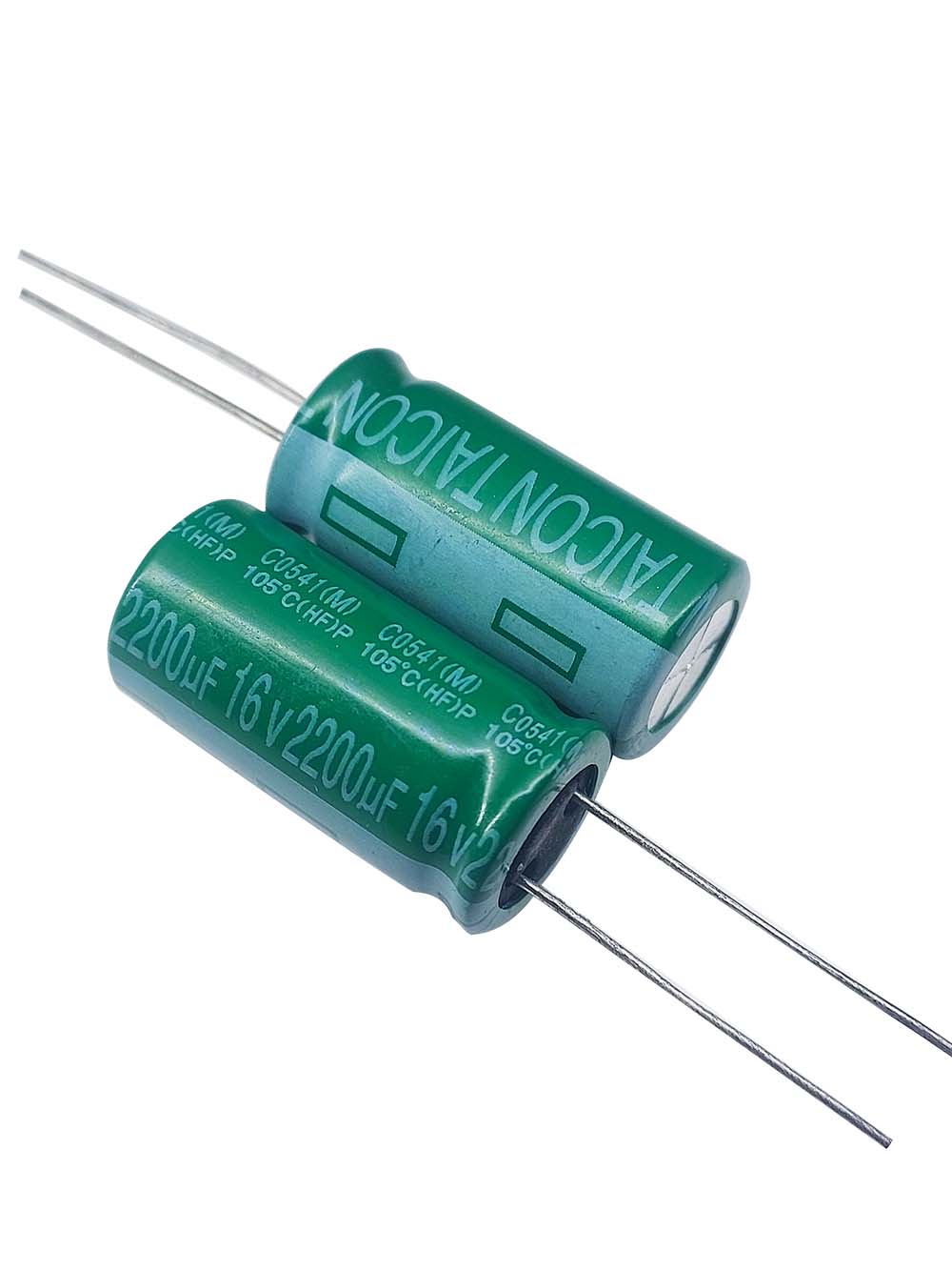 خازن الکترولیتی 16V / 2200UF | TAICON P(HF) 16mmx26mm