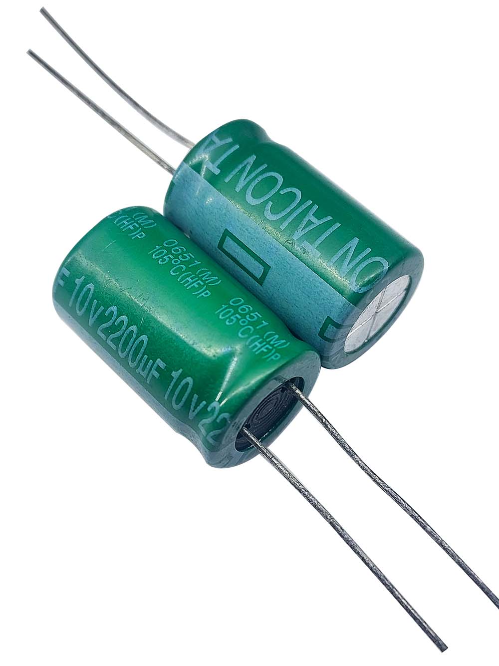 خازن الکترولیتی 10V / 2200UF | TAICON P(HF) 12mmx20mm