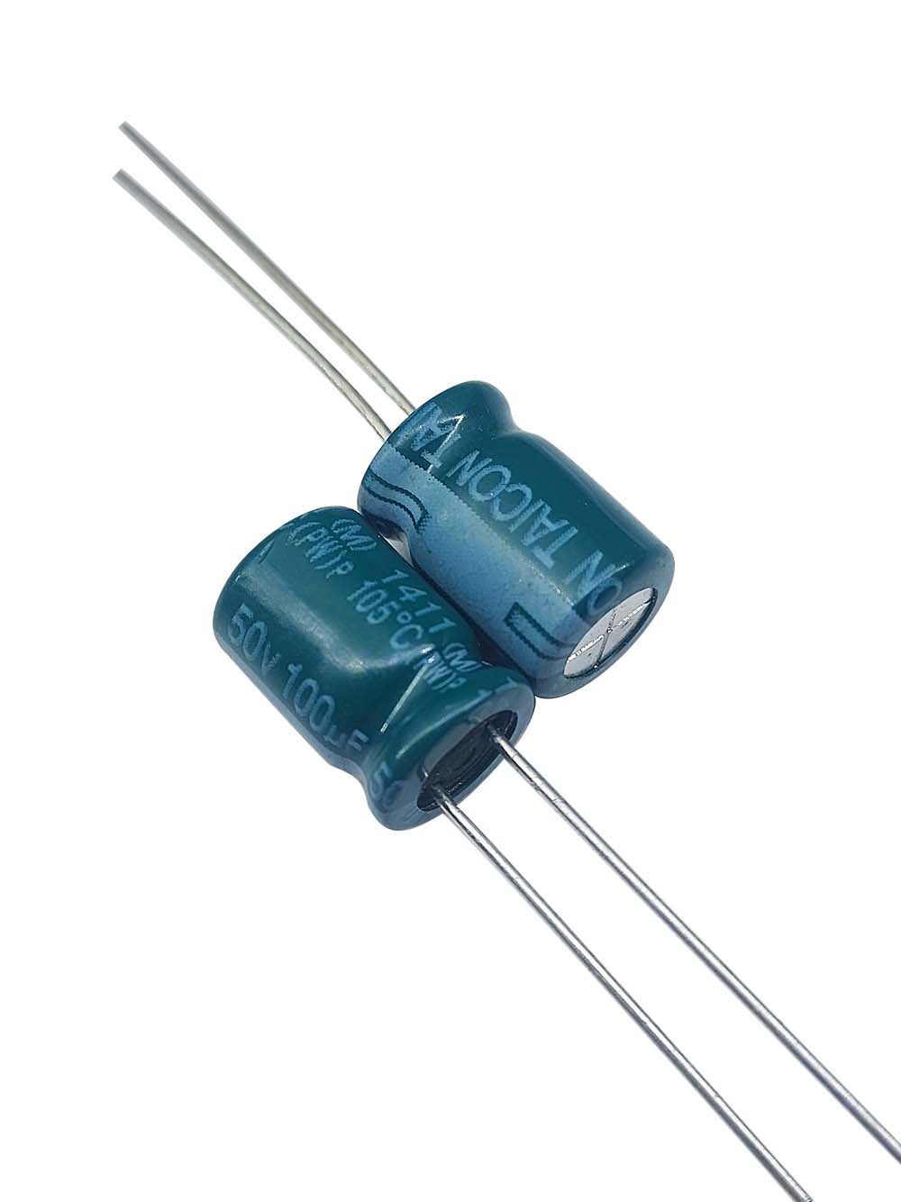 خازن الکترولیتی 50V / 100UF | TAICON PZ(PW) 8mmx12mm