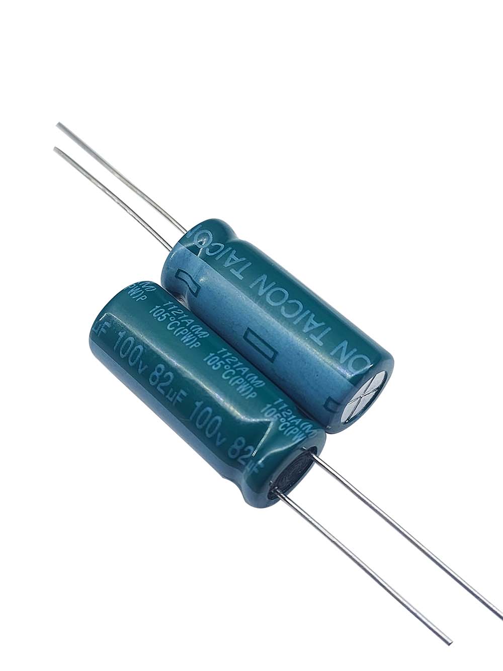 خازن الکترولیتی 100V / 82UF | TAICON PZ(PW) 10mmx25mm