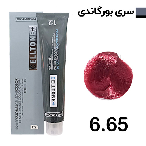 رنگ مو بلوند بورگاندی تیره سلتون پلاس شماره 6.65