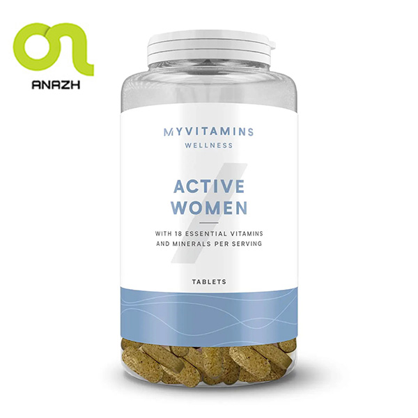 مولتی ویتامین بانوان اکتیو ومن مای ویتامینز active woman myvitamins-اناژ