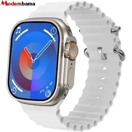 ساعت هوشمندطرح اپل واچ مدل HK10 Ultra3 Max با بدنه تیتانیوم و بند سیلیکونی