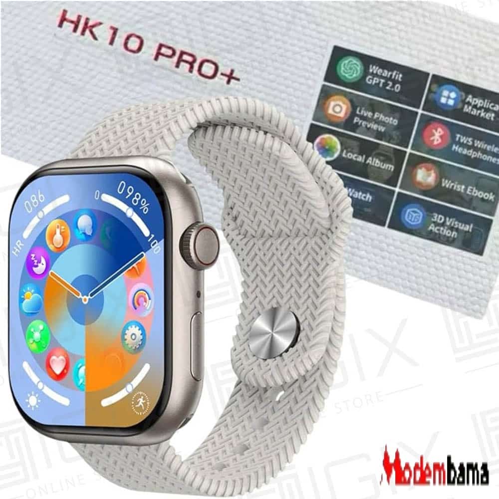ساعت هوشمند روزمره طرح آیفون مدل HK10 Pro Max Plus