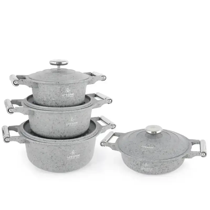 سرویس قابلمه 8 پارچه گرانیت لایف اسمایل P20SS
