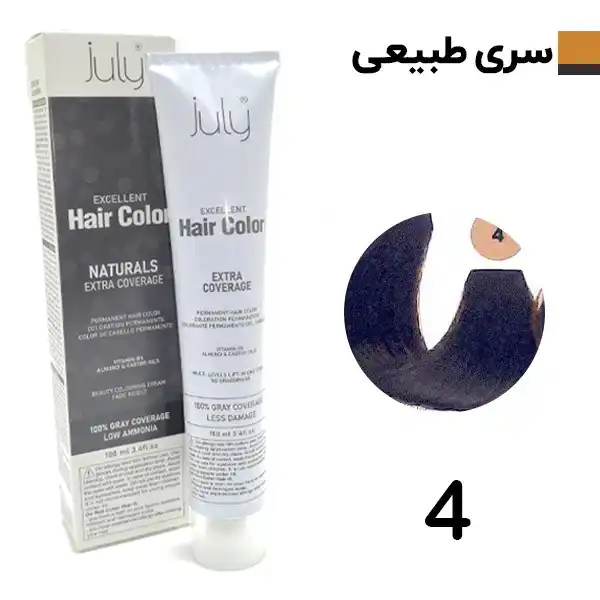 رنگ مو قهوه ای متوسط جولای Julay شماره 4