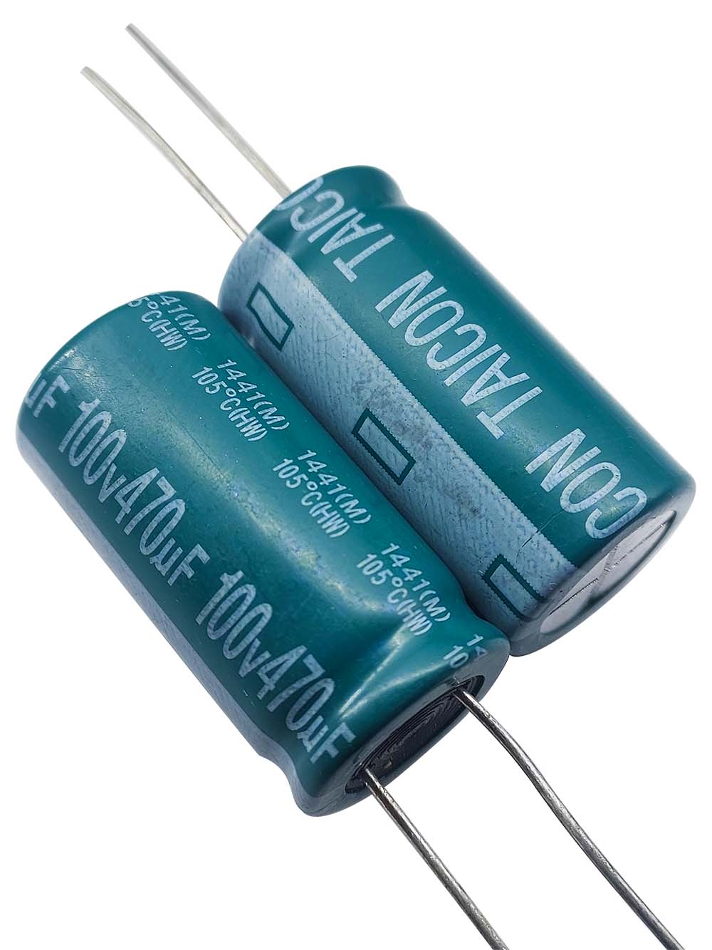 خازن الکترولیتی 100V / 470UF | TAICON (HW) 16mmx31mm