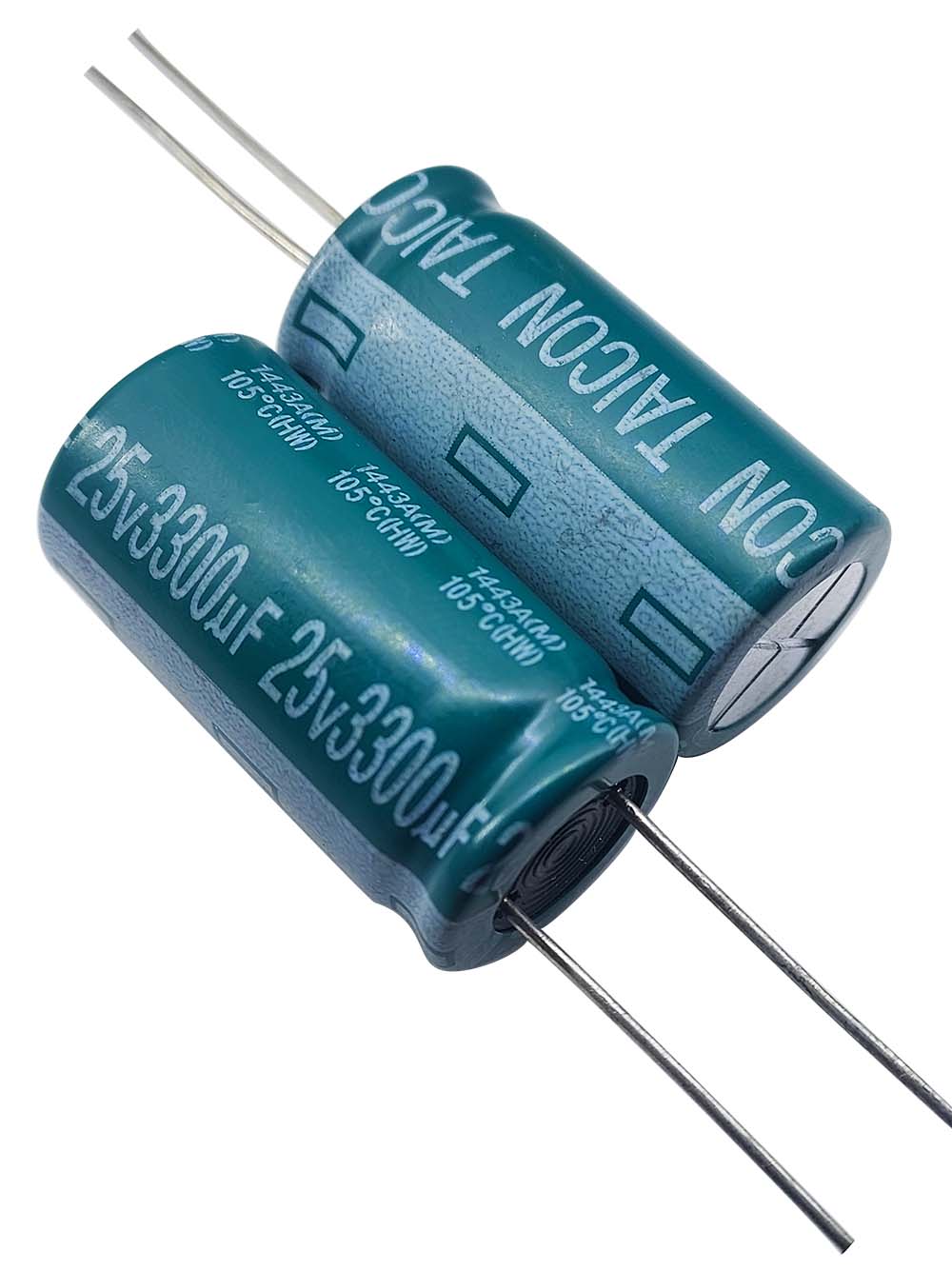 خازن الکترولیتی 25V / 3300UF | TAICON (HW) 16mmx31mm