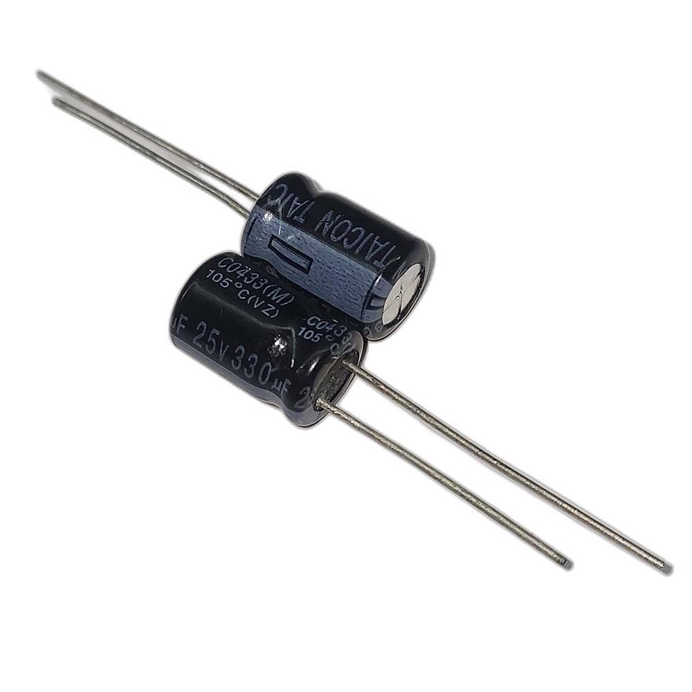 خازن الکترولیتی 25V / 330UF | TAICON P(VZ) 8mmx12mm