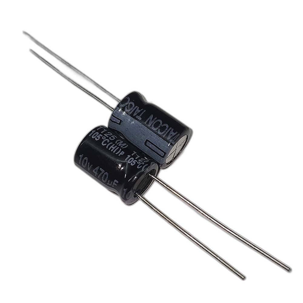 خازن الکترولیتی 10V / 470UF | TAICON P(HI) 8mmx11.5mm