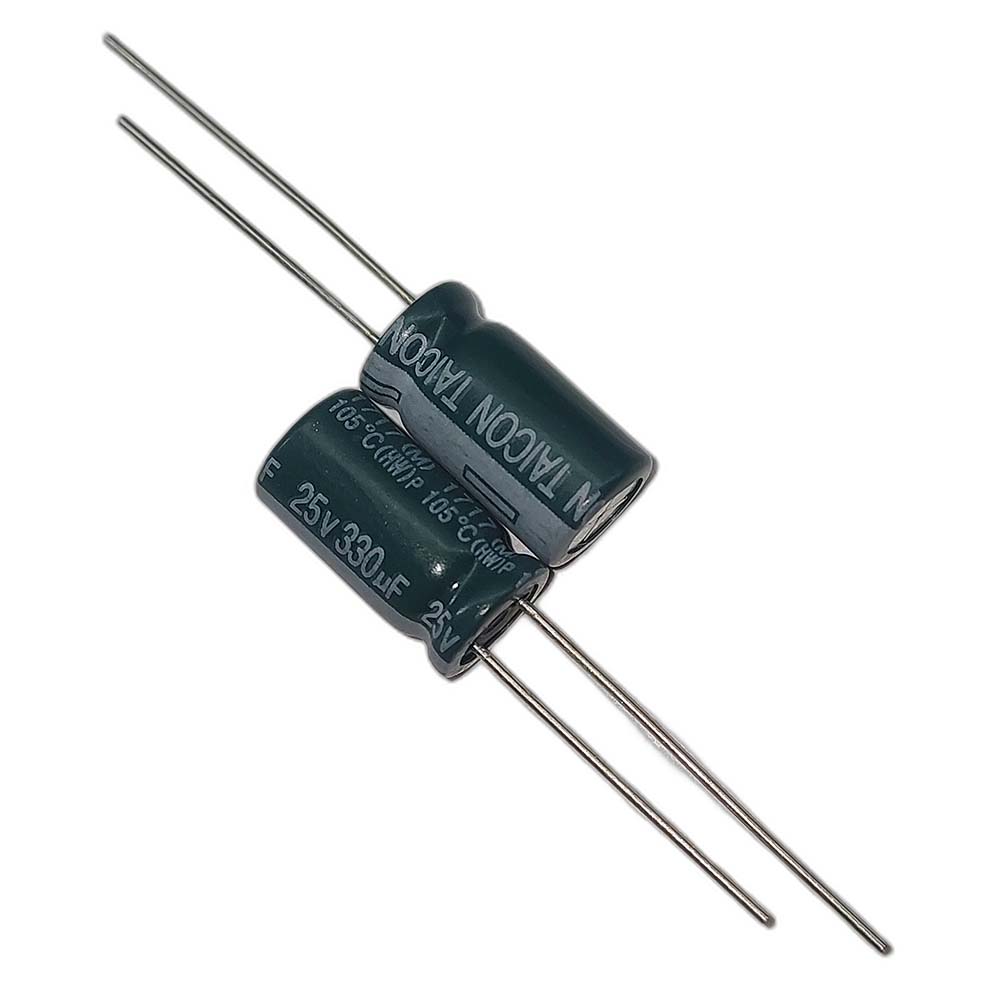 خازن الکترولیتی 25V / 330UF | TAICON (HW) 8mmx15mm