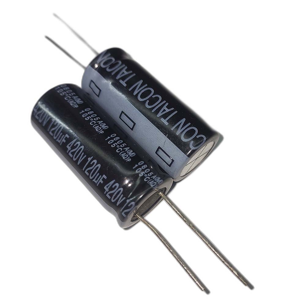 خازن الکترولیتی 420V / 120UF | TAICON P(AQ) 16mmx36mm