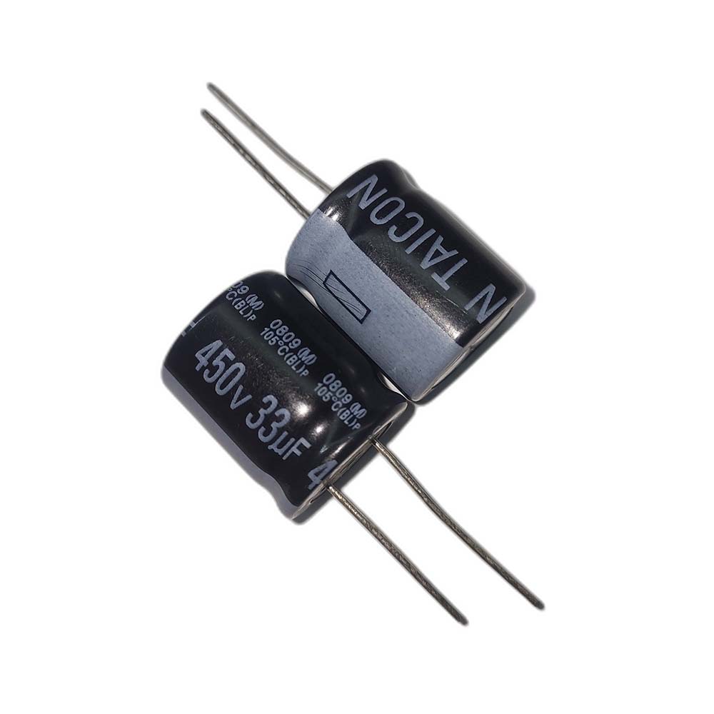 خازن الکترولیتی 450V / 33UF | TAICON P(BL) 18mmx21mm