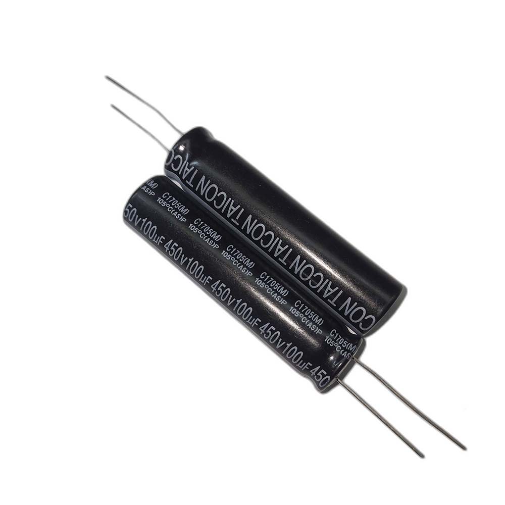 خازن الکترولیتی 450V / 100UF | TAICON P(AS) 12.5mmx51mm