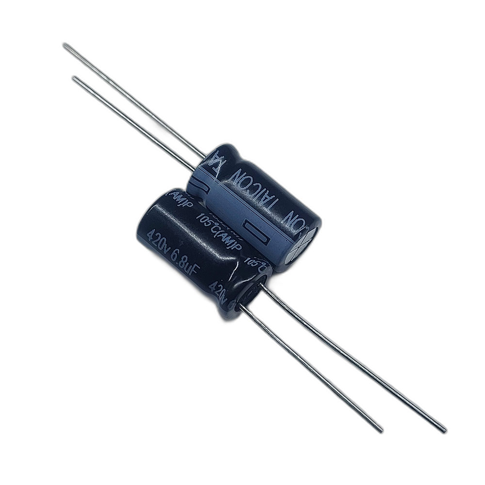 خازن الکترولیتی 420V / 6.8UF | TAICON P(AM) 8mmx15mm