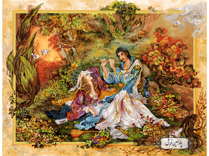 نخ و نقشه تابلو فرش با ارسال رایگان طرح نی نواز - کد NM5623