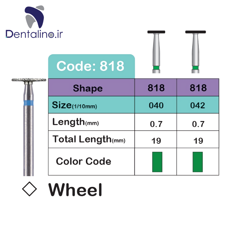 فرز الماسه توربین Wheel لاستردنت – Lusterdent Wheel