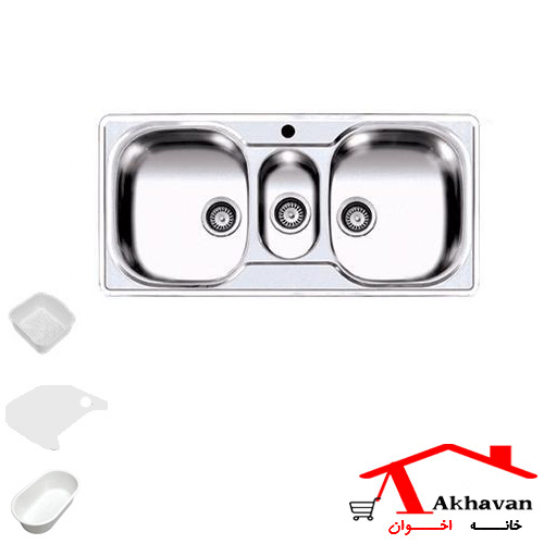 سینک ظرفشویی توکار کد 12 اخوان