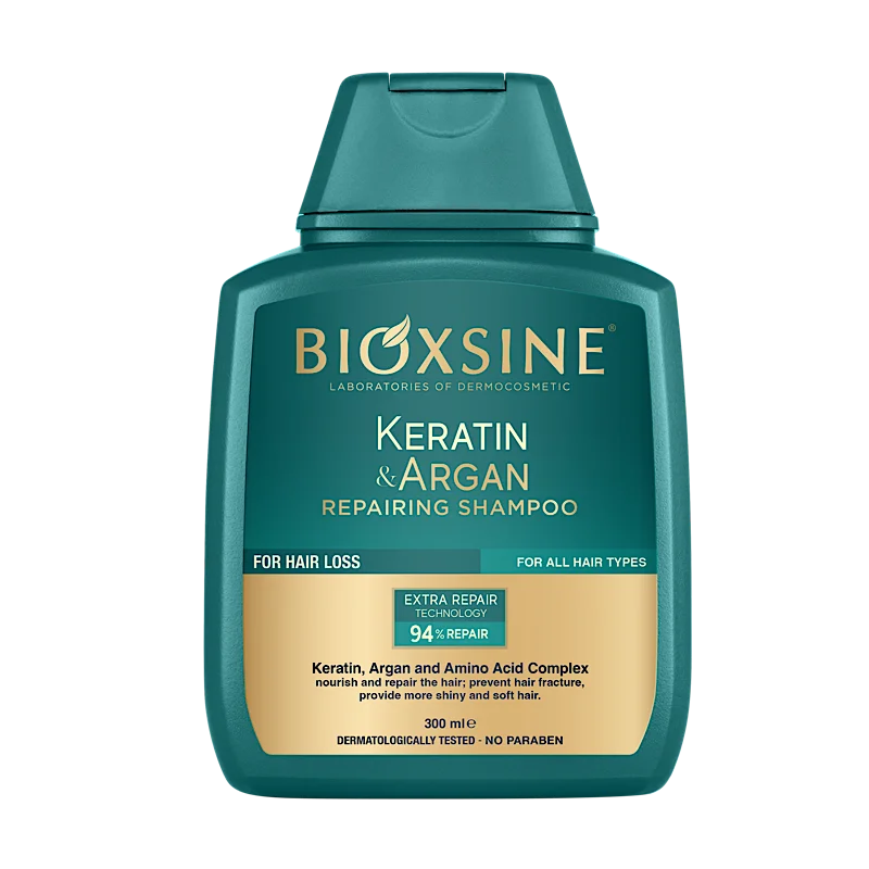 شامپو ترمیمکننده و ضد ریزش Keratin & Argan حجم 300 میلیلیتر (کپی)