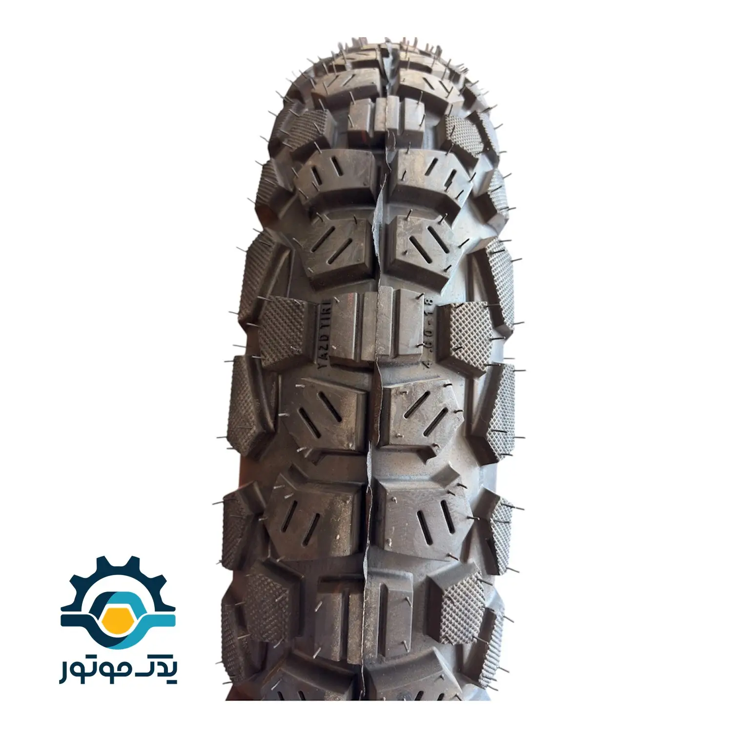 لاستیک عقب موتور سیکلت تریل سایز 18-460 یزد تایر