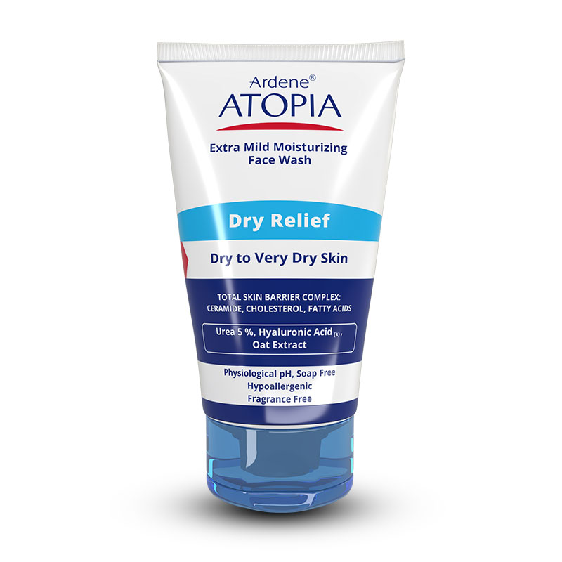 لوسیون شوینده و مرطوبکننده صورت مدل Dry Relief آردن آتوپیا
