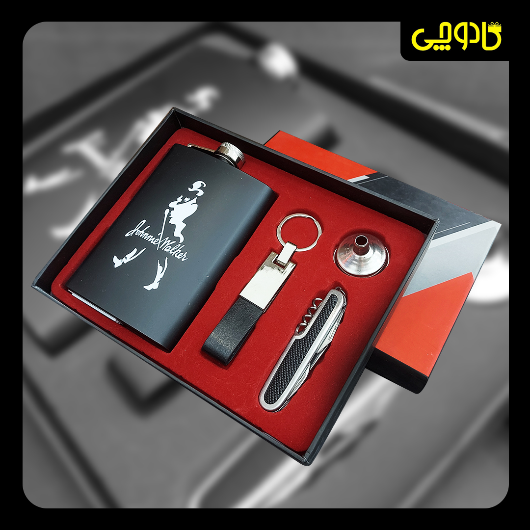 ست هیپ فلاسک (قمقمه جیبی) همراه با ابزار