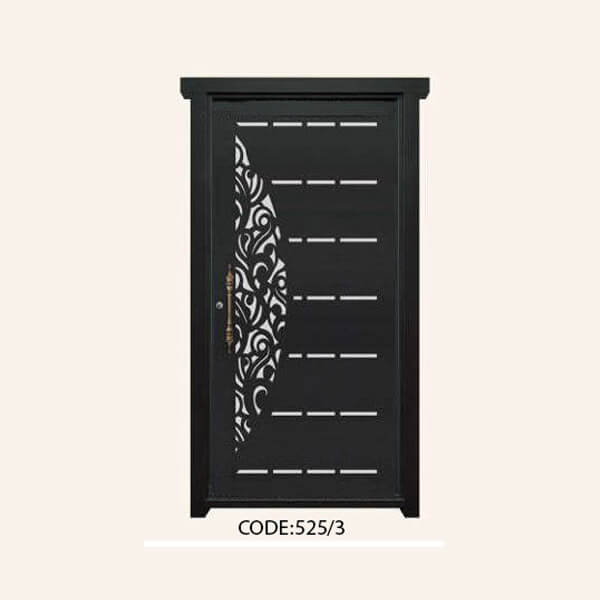 درب یک لنگه فلزی CNC طرح 525