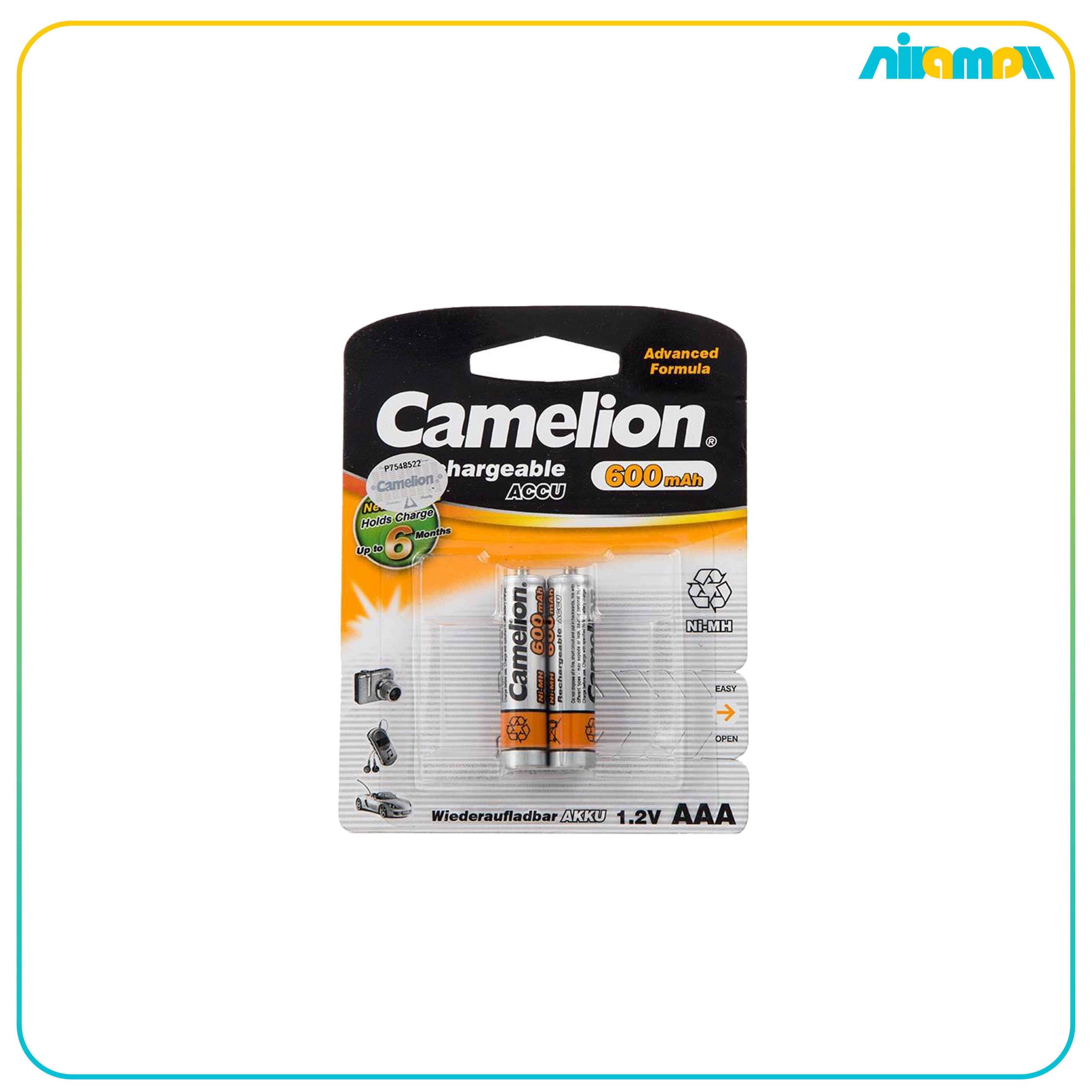 باتری نیم قلمی کملیون مدل ACCU 600mAh بسته 2 عددی