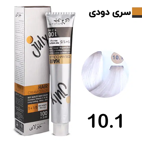 رنگ مو بلوند دودی پلاتینه جولای July شماره 10.1