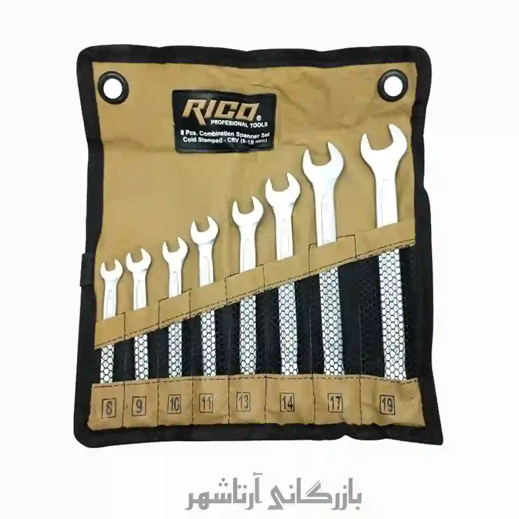 آچار یک سر رینگی 8 عددی ریکو
