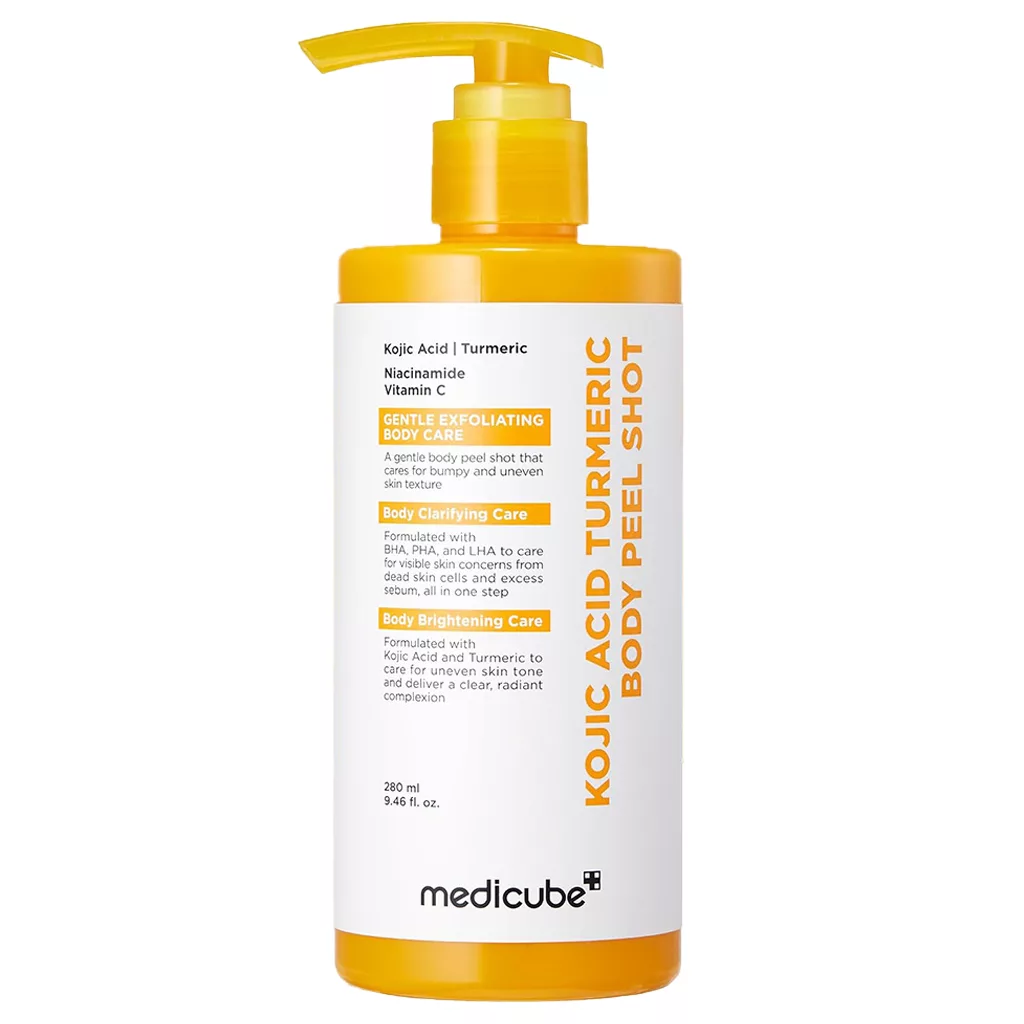 پیل شات لایه بردار و روشن کننده بدن Kojic Acid Turmeric مدی کیوب 280ml (کپی)