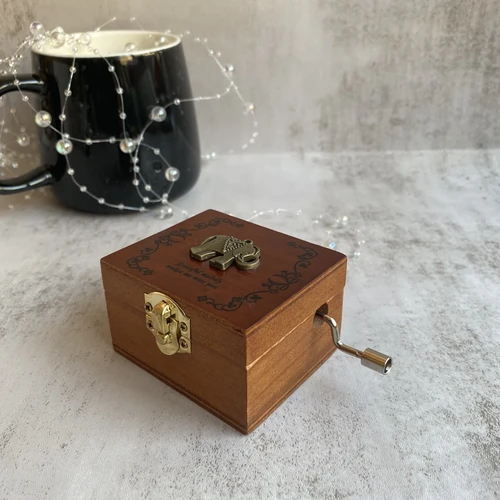 جعبه موزیکال چوبی هندلی کلاسیک- آهنگ bagatelle No.25 in a minor - در 10 طرح قابل انتخاب