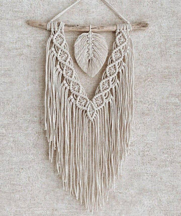 دیوارکوب مکرومه کد 208 برند گره چی و رنگ دلخواه
